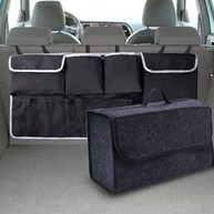 Organizador de Porta-Malas com Tampa e Fundo Antiderrapante - Dobrável e Versátil para Carro e Van - imagem 3