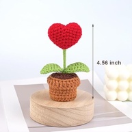 Mini Flores de Crochê Feitas à Mão: Charme Artesanal para Seu Jardim, Carro e Casa - imagem 3