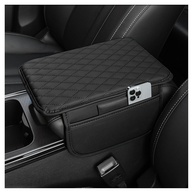 Capa de Console Central de Carro em Couro Microfibra com Bolsos de Armazenamento - Conforto e Organização - imagem 1
