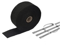 Fita Manta Térmica Termotape Preta 5m para Escapamento de Moto e Carro - Proteção e Performance - imagem 2