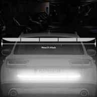 Adesivo Refletivo de Segurança para Carro - Vinil Premium para Para-choque e Porta-malas (Branco) - imagem 2