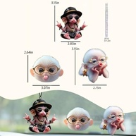 Kit 3 Macacos Pendurados: Decoração Divertida para Carro, Chaveiro e Mochila - imagem 3