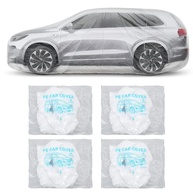 Molain: Pacote com 4 Capas de Carro Descartáveis Transparentes - Proteção Universal à Prova d'Água - imagem 1