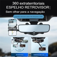 Suporte Celular Carro Giratório 360° Universal para Retrovisor Interno - GPS e Multiuso - imagem 5