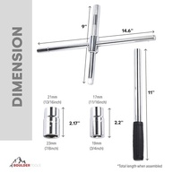 Chave de Pneu 4 Vias Boulder Tools 58cm Telescópica Universal - Essencial para Carro e Caminhão - imagem 4
