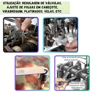 Calibre de Folga de Válvula 20 Lâminas: Precisão Essencial para Carros e Motos - imagem 5
