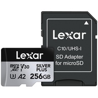 Cartão de Memória Lexar Professional SILVER PLUS microSDXC 256GB: Velocidade e Segurança para Seus Projetos - imagem 1