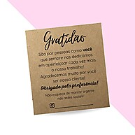 Cartões de Agradecimento Kraft: Demonstre Gratidão! - imagem 1