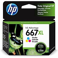 Cartucho HP 667XL Tricolor: Alta Performance e Economia na Impressão - imagem 1