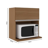 Armário Aéreo Evidence com Nicho para Micro-ondas – Design Moderno em Carvalho Poliman - imagem 3