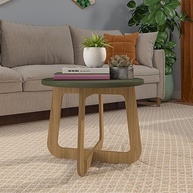 Mesa de Centro Jasmin Menta com Detalhes em Carvalho - Moderna e Resistente em MDF - imagem 5