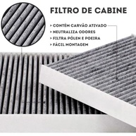 Filtro de Cabine Ar Condicionado Carvão Ativado Premium Saveiro G5 G6 G7 (2009-2025) - imagem 4