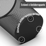 Lixeira Preta 10 Litros Aramada – Elegante, Resistente e Versátil para Casa e Escritório - imagem 4