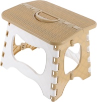 Banqueta Multiuso Dobrável Portátil - Assento Leve e Resistente para Casa, Camping e Eventos (Bege) - imagem 1