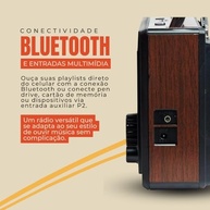Rádio Antigo 686 Bluetooth: Som Clássico com Tecnologia Moderna para sua Casa Rústica - imagem 4
