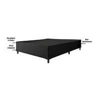 Cama Box Casal 1,38m Prince Preto em Suede com Design Moderno e Conforto Premium - imagem 5