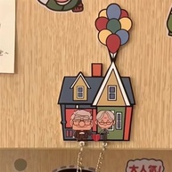 Porta-Chaves de Casal Velho Desenho Animado - Pingente Acrílico para Geladeira e Decoração - imagem 2