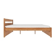 Cama de Casal em Madeira Maciça 140x190 Unique Yescasa Amêndoa - Design Elegante e Durabilidade - imagem 5