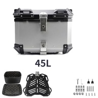 Baú de Moto Alumínio 28L-45L: Resistente, Impermeável e Seguro | Porta-Malas Top Case - imagem 5