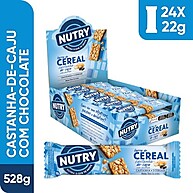 Nutry Castanha e Chocolate: Barra Cereal 22g (24 Un.) - imagem 2