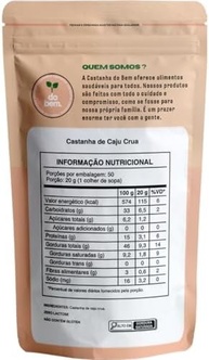 Castanha de Caju Crua sem sal - Castanha do Bem - 1kg - imagem 2