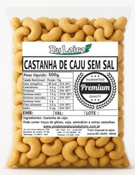 Castanha de Caju Torrada Inteira Sem sal W1 Premium (500g) - imagem 1
