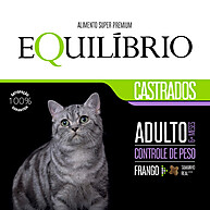 Ração Equilíbrio Frango 7,5kg: Nutrição Premium para Gatos Castrados - imagem 1