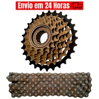 Catraca Roda Livre 7v + Corrente Bike 21 Marchas - imagem 1