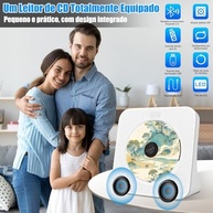 Elyblo CD Player Portátil: Som Hi-Fi, Bluetooth, Rádio FM e Mais! - imagem 4