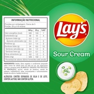 Batata Frita Lisa Creme De Cebola Lays 115G - imagem 2