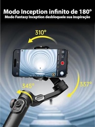 Gimbal Estabilizador 3 Eixos Portátil para Celular: Filmagens Profissionais e Estáveis - imagem 5