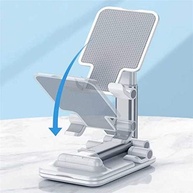 Suporte de Mesa Articulado Branco: Ajustável para Celular, Tablet e Smartphone - imagem 4