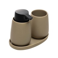 Conjunto 3 Peças para Banheiro de Cerâmica Oca Bege - Wolff | Design Moderno e Funcionalidade - imagem 4