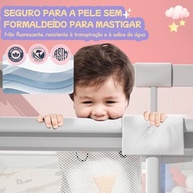 Cercadinho para Bebê 150x180x68cm - Seguro, Respirável e Versátil para Casa e Jardim - imagem 4