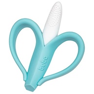 Massageador de Gengiva Banana Color Azul com Cerdas Curtas - Silicone Seguro BPA Free - imagem 3