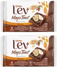 Torrada Lev Magic Toast Cacau e Cereais Marilan 110g Kit 2 - imagem 1