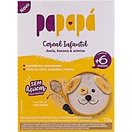 Papapá, Cereal infantil, Petit Cereal, Avêia Integral com Banana & Ameixa, Caixa, 170g, Amarelo - imagem 2