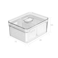 Organizador com Cesto Duplo 2,2L Clear Fresh - Armazenamento Transparente e Moderno - imagem 4