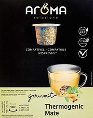 Aroma Selezione Cápsulas De Chá Mate Thermogenico Compatível Com Nespresso Contém 10 Cápsulas - imagem 1