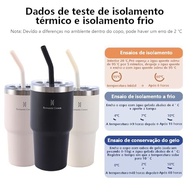 Copo Térmico Romântico Crown 591ml com Canudo e Tampa - Aço Inoxidável para Café, Água e Chá - imagem 4