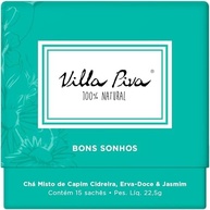 Villa Piva, Chá para infusão, Bons sonhos, Sabor blend de Chá de Capim Cidreira, Melissa, Hortelã, Erva-Doce, Camomila & Jasmim, 15 saches - imagem 4