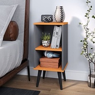 Mesa de Cabeceira Charme Retro com Nicho – Estilo Vintage e Funcionalidade Moderna - imagem 3