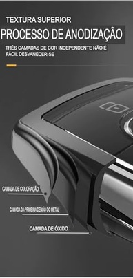 Capa de Chave Premium BYD em Liga de Zinco e Couro - Proteção Elegante e Segura para Qin Plus, Atto 3, Han EV e Dolphin - imagem 5
