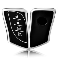 OFFCURVE Capa Protetora Premium para Chave Lexus ES350, ES300h, UX200, LS500, LC500 - Prata e Preta - imagem 1
