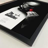 Quadro The Godfather - O Poderoso Chefão 40x60cm - Moldura Preto Fosco com Impressão Eco-Solvente - imagem 4
