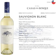 Vinho Branco Chileno Casas Del Bosque Reserva Sauvignon Blanc 750ml - imagem 1