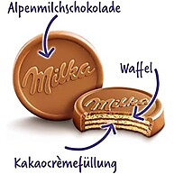Milka Choco Wafer: Crocância e Chocolate Irresistível 150g - imagem 2