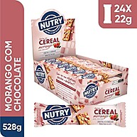 Nutry Morango Chocolate: Barra Cereal 22g (Display 24) - imagem 4