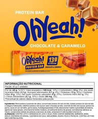 3VS Nutrition Barra de Proteína 45g Oh Yeah Sabor Chocolate & Caramelo - Caixa C/ 12 - imagem 4