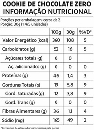 Cookie Baunilha e Chocolate Sem Glúten Sem Açúcar Sem Leite Belive - imagem 2